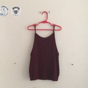 Burgundy crop top ❤️